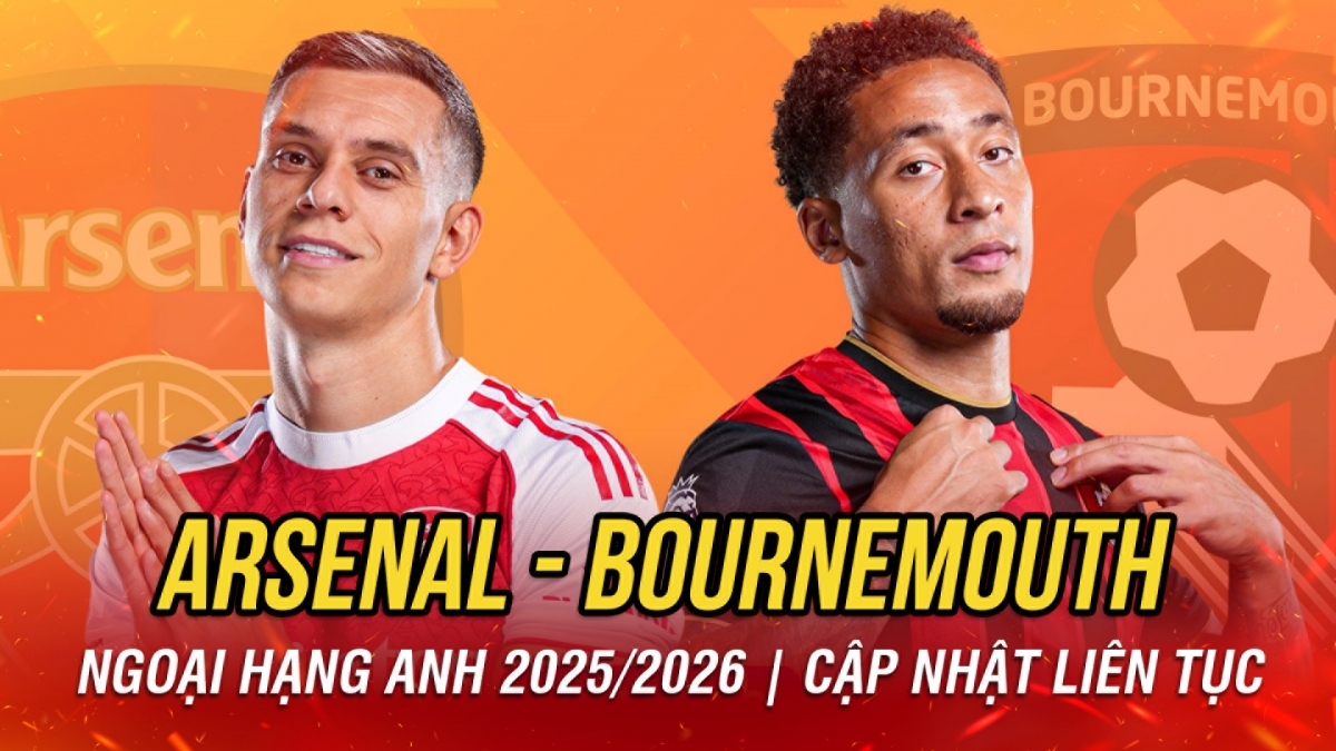 Trực tiếp Arsenal 0-1 Bournemouth: Ngôi sao tuổi teen ghi bàn mở tỷ số